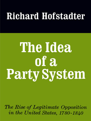 cover image of The Idea of a Party System